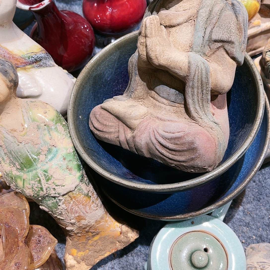 时*家瓦当摆件茶台的一大