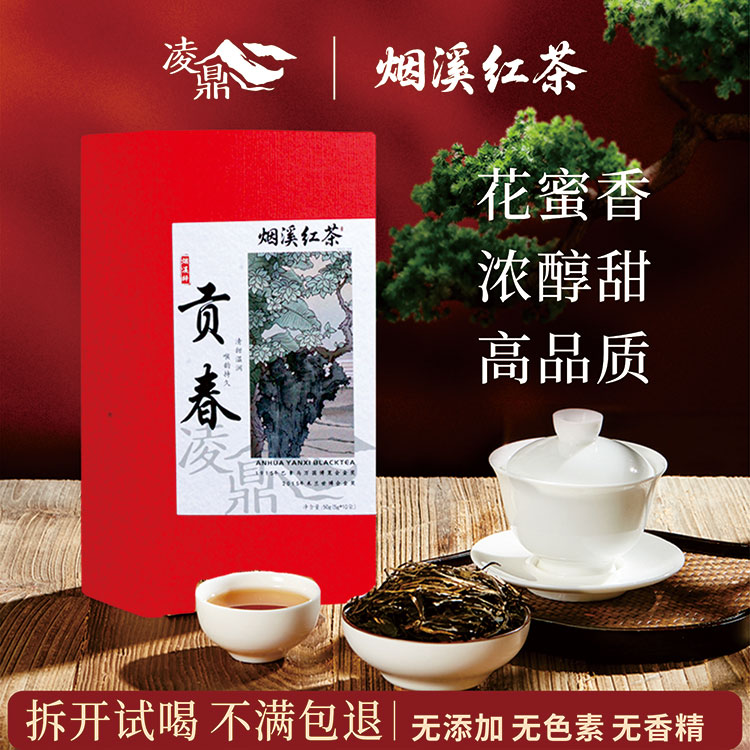 【贡春】头采茶叶湖南安化红茶烟溪产区芽头嫩尖花香红茶2025新茶