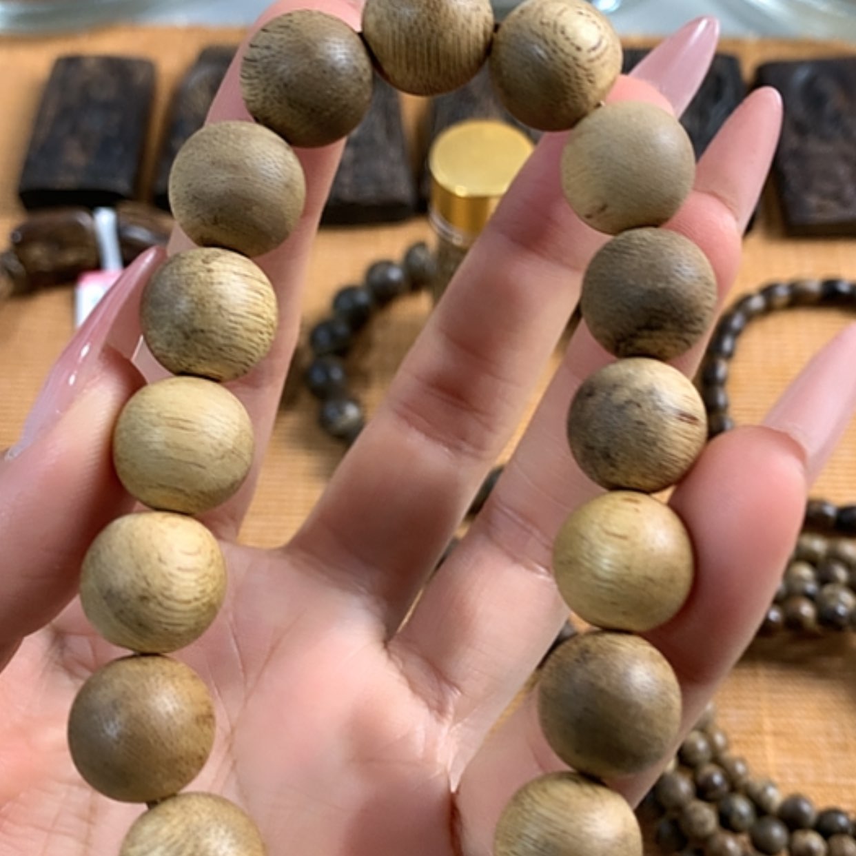 【闪购商品】沉香手串柬埔寨沉香1.3，10克