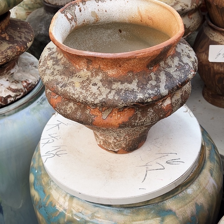 景德镇精品花盆栽口19高23