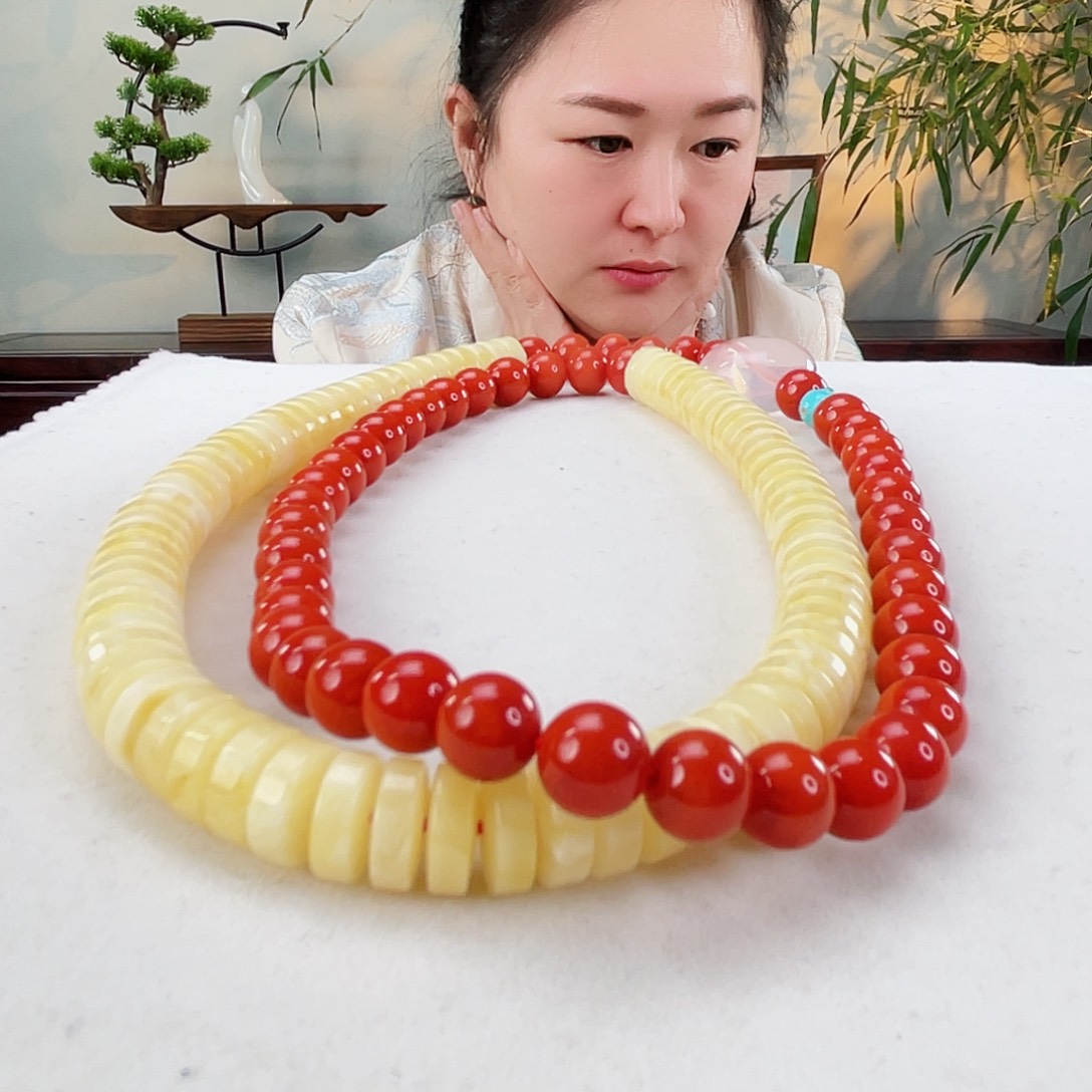 南红玛瑙颈饰未镶嵌南红项链
