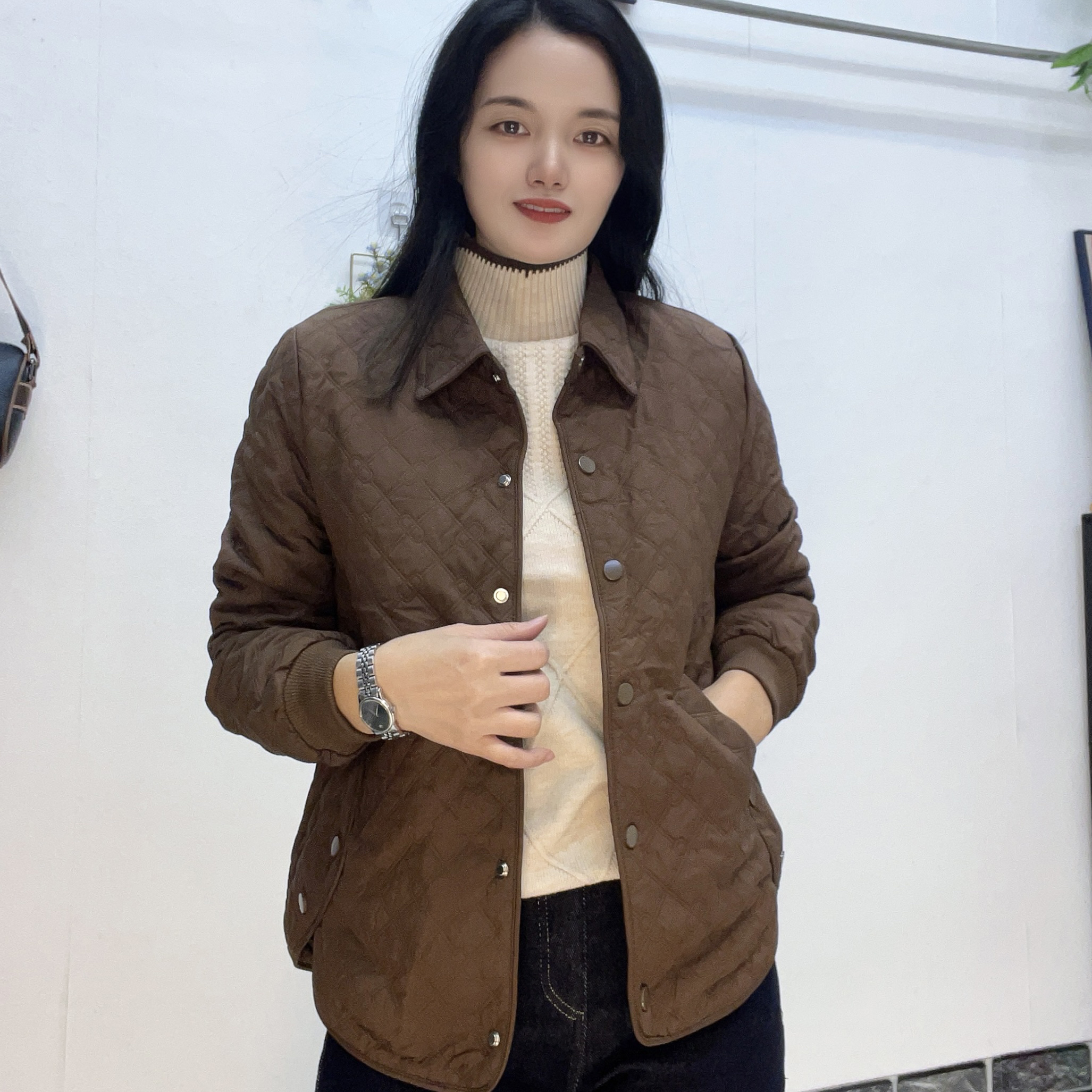 新款百搭加棉外套6808（断码清仓）