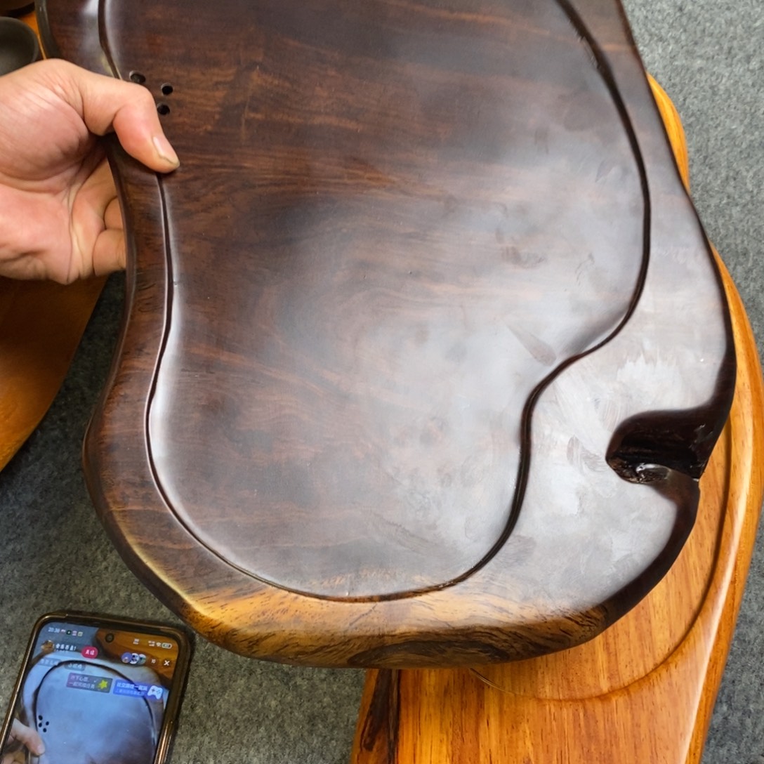 用***8非洲黑檀木随行实木湿泡茶盘