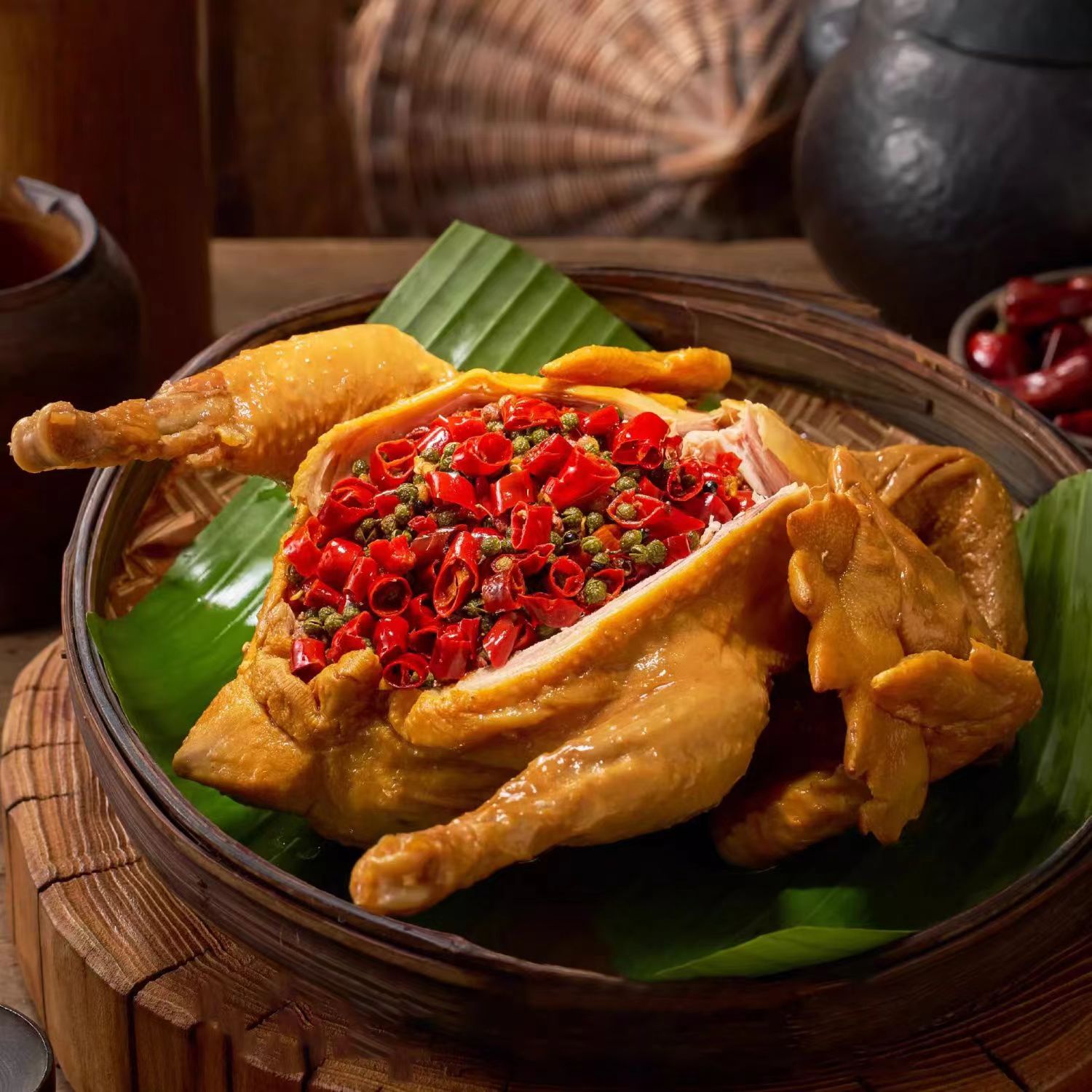 新 鹏顺源  两整只麻辣[手撕麻椒鸡] 真空包装 开袋即食 卤味鲜香