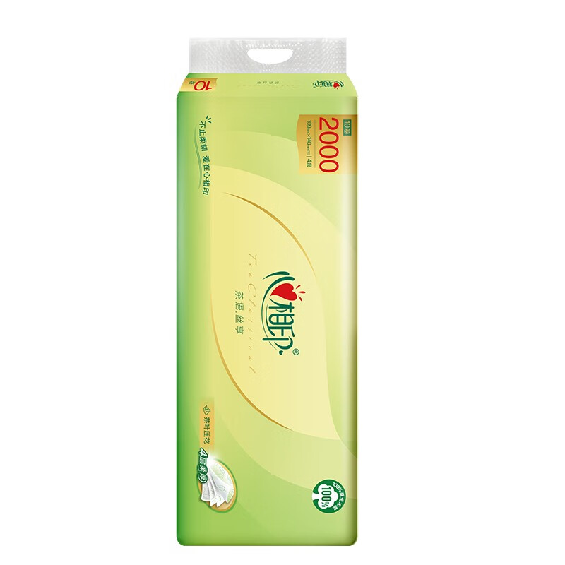 心相印茶语经典系列四层卷筒卫生纸10卷/提