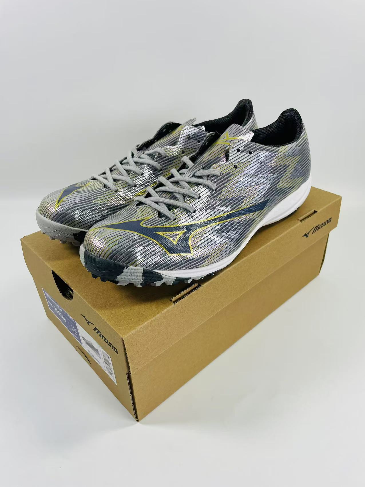 美津浓越产阿尔法2高端碎钉TF足球鞋缓震男鞋低帮运动鞋袋鼠皮