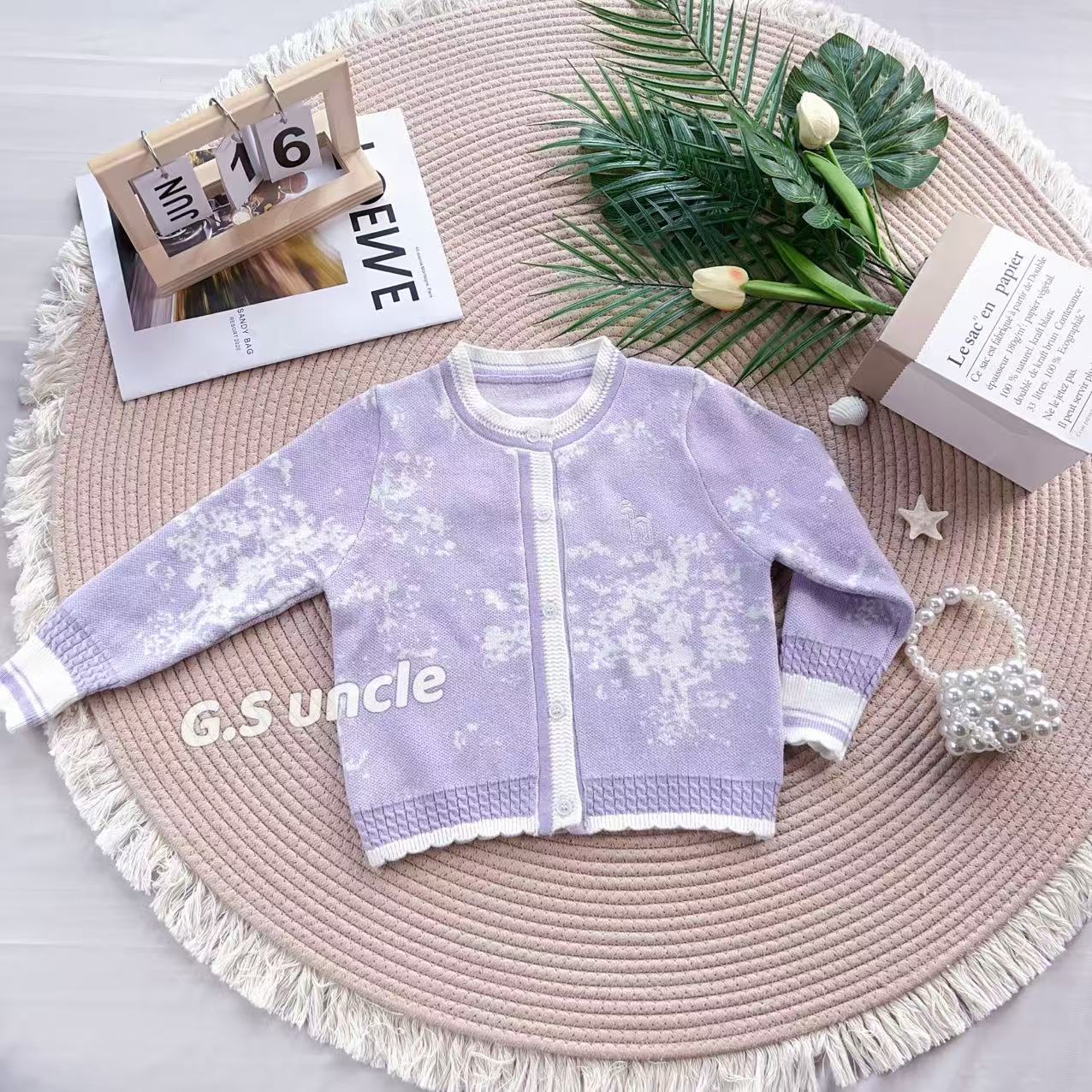 【芋芋香奶】B133女童洋气针织宝宝小童开衫外套毛衣