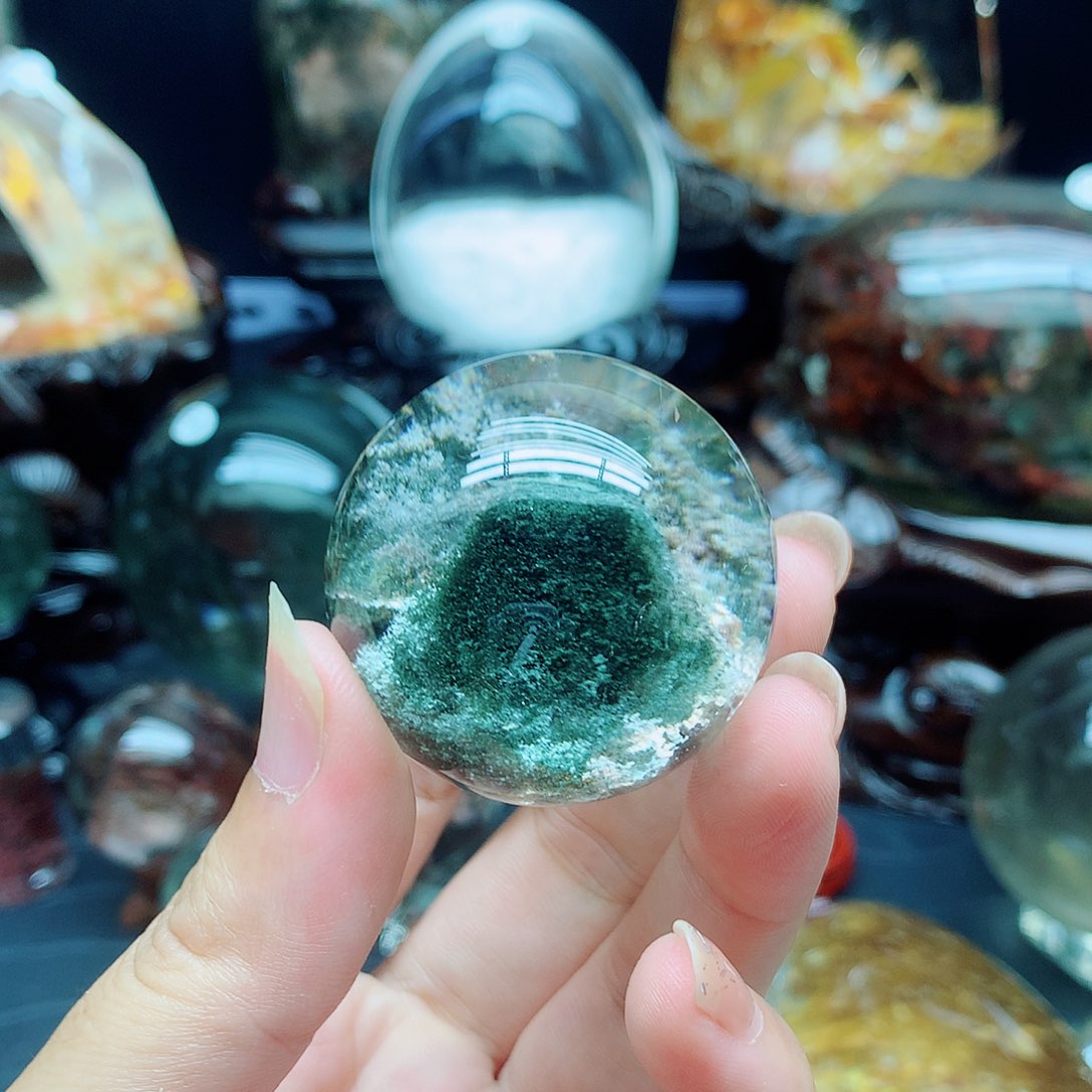 二***狐水晶珠宝半成品未镶嵌