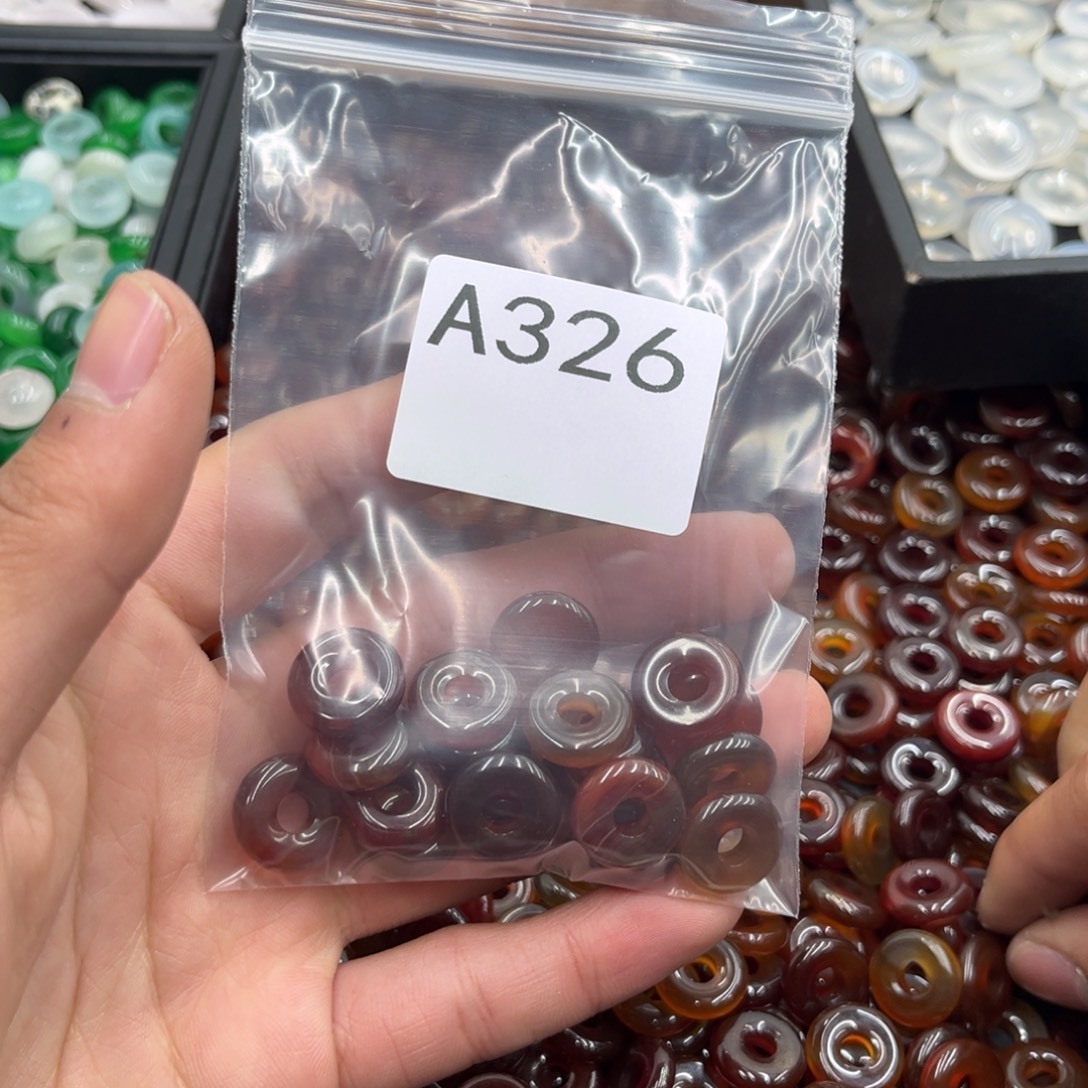 蓝***梦玛瑙/玉髓合金颈饰