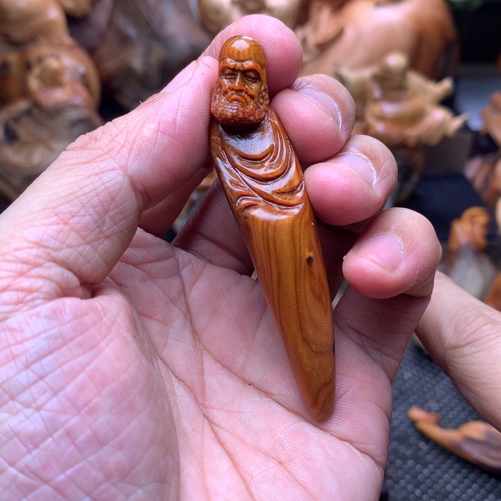 柏木（崖柏）崖柏陈化料手把件