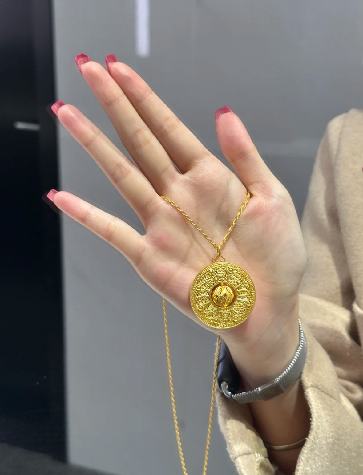 坠链均足银 【福家时来运转八宝罗盘】2025时尚好看坠链