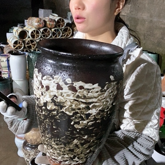 紫砂花盆正品口19高31