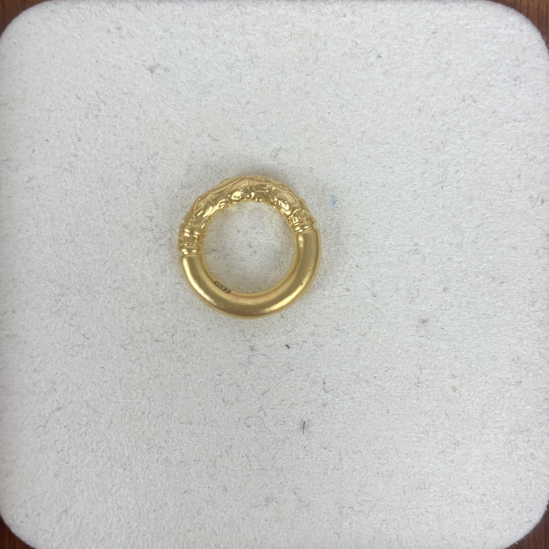 0.45g大平安扣足金999先鉴定后发货黄金配件