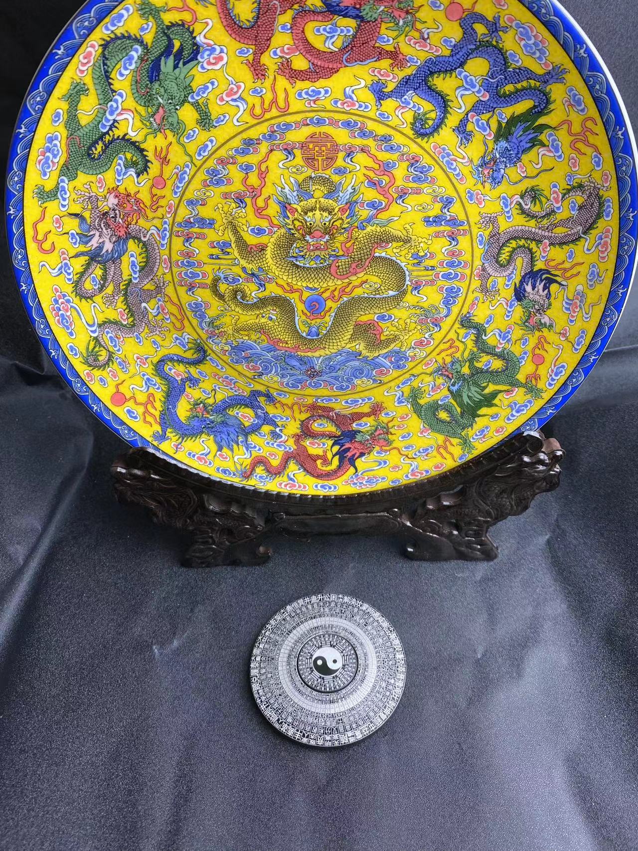 瓷盘罗盘摆件一个链接