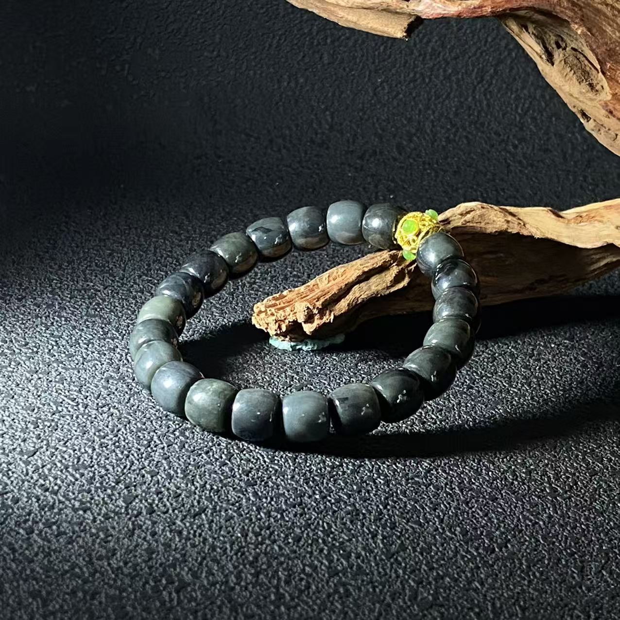 A396 和田玉手串 0F 6888224