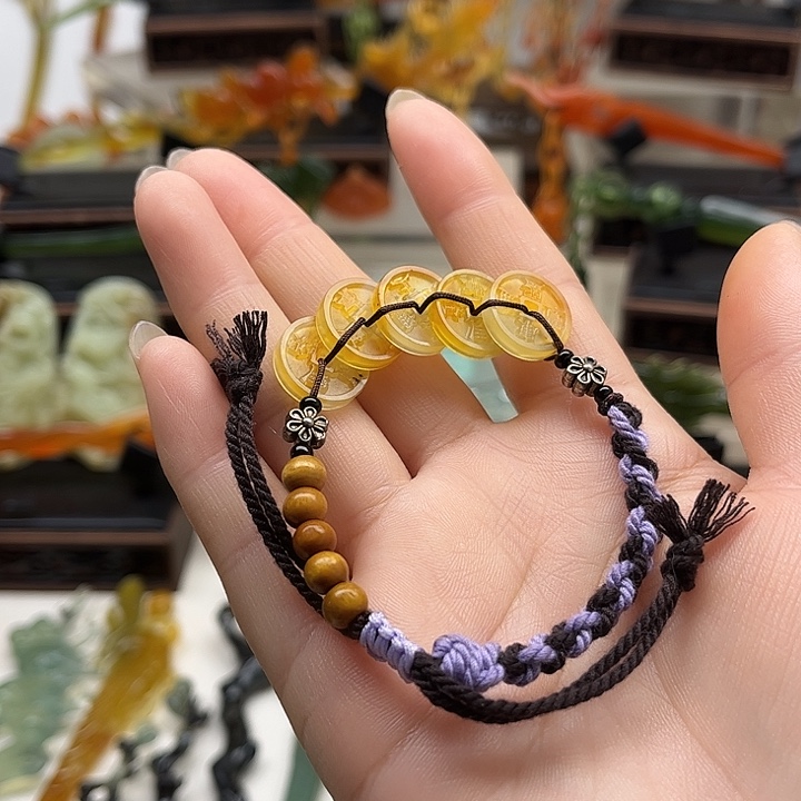 蛇纹石玉岫玉手链未镶嵌