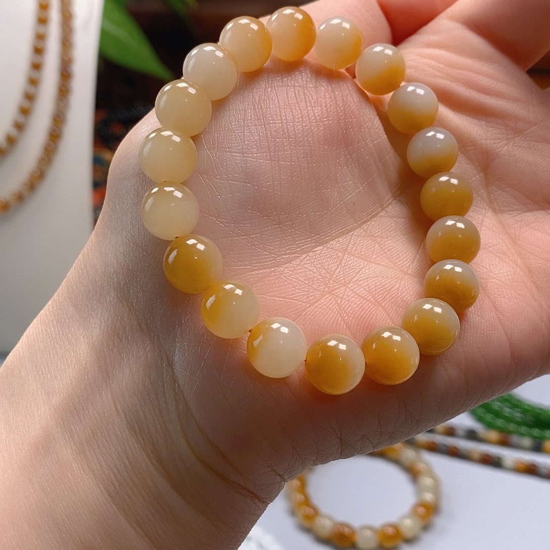 和田玉手串未镶嵌随*