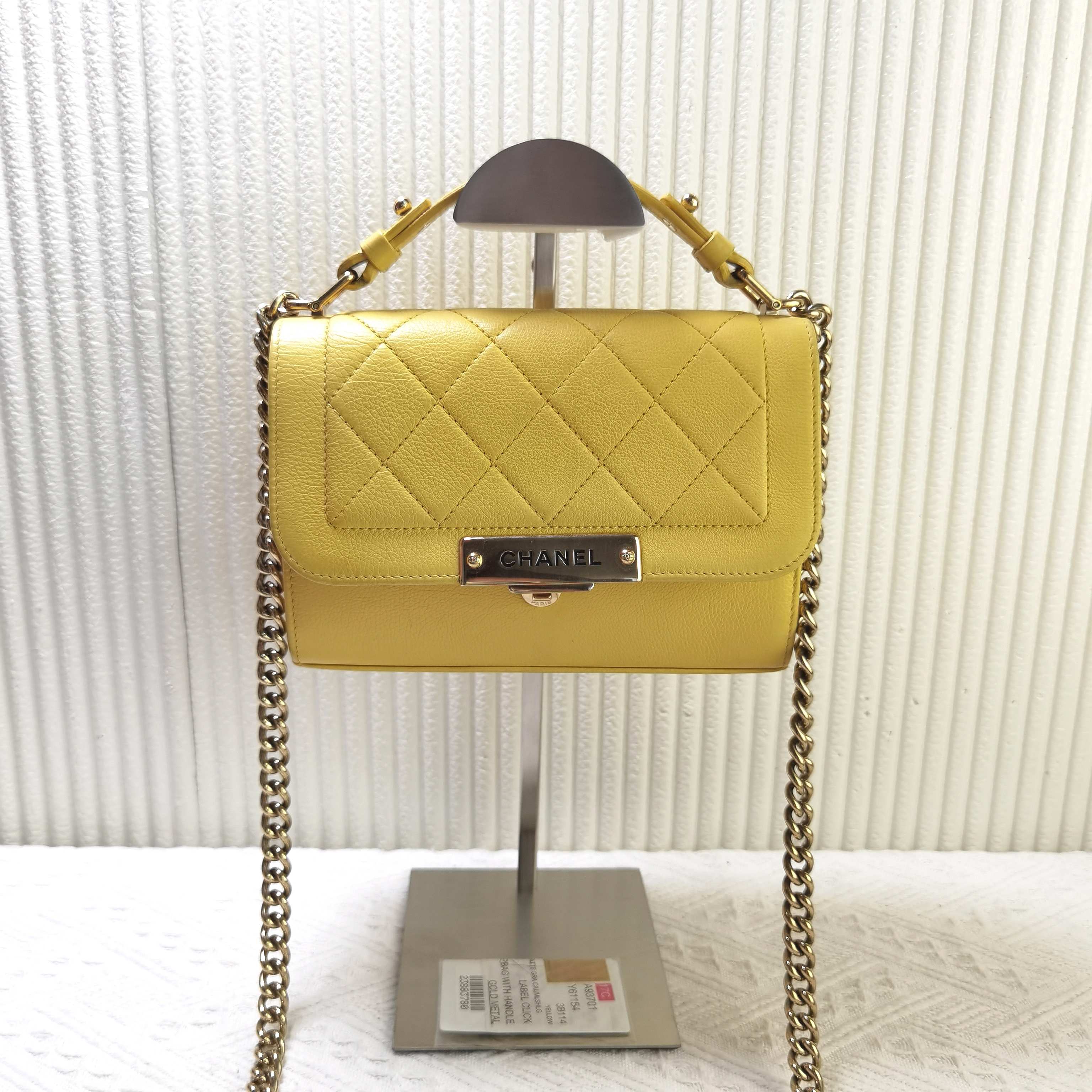 95新 Chanel/香奈儿 CHANEL香奈儿17c Handel邮差斜挎手提包
