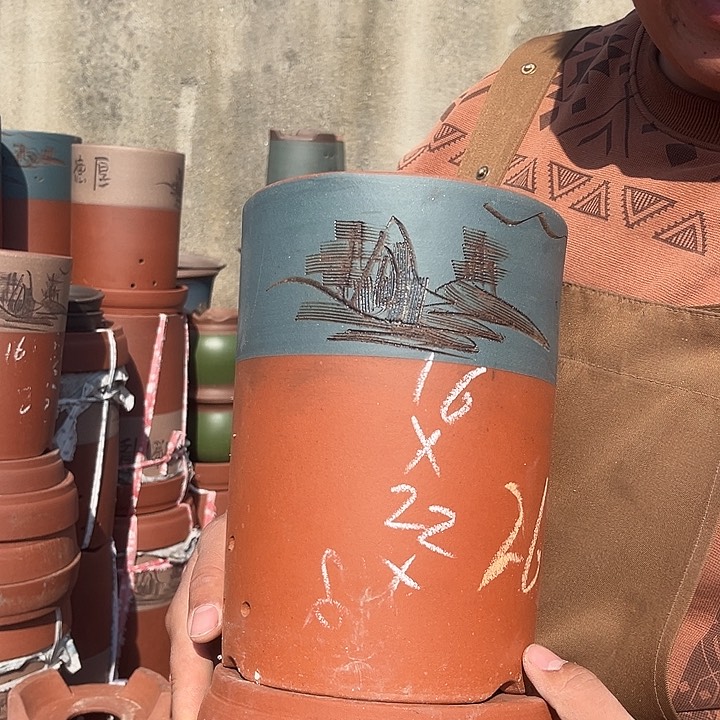 紫砂紫砂花盆盆栽