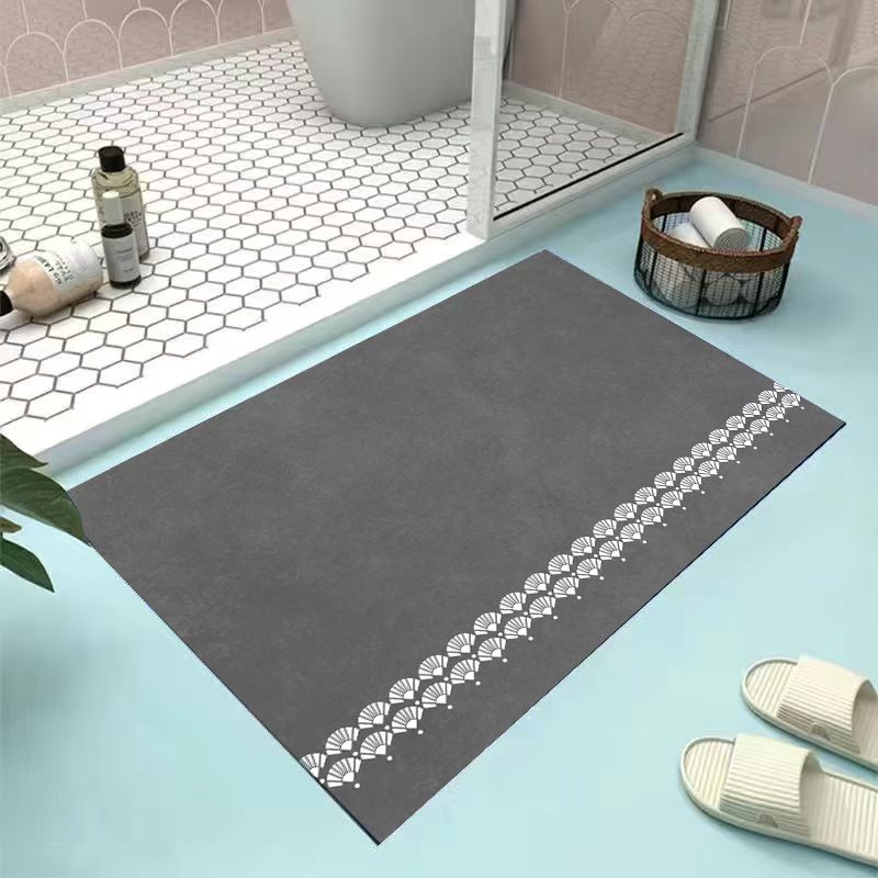 硅藻泥门垫简约地垫防滑吸水浴室洗手间防滑吸水速干垫
