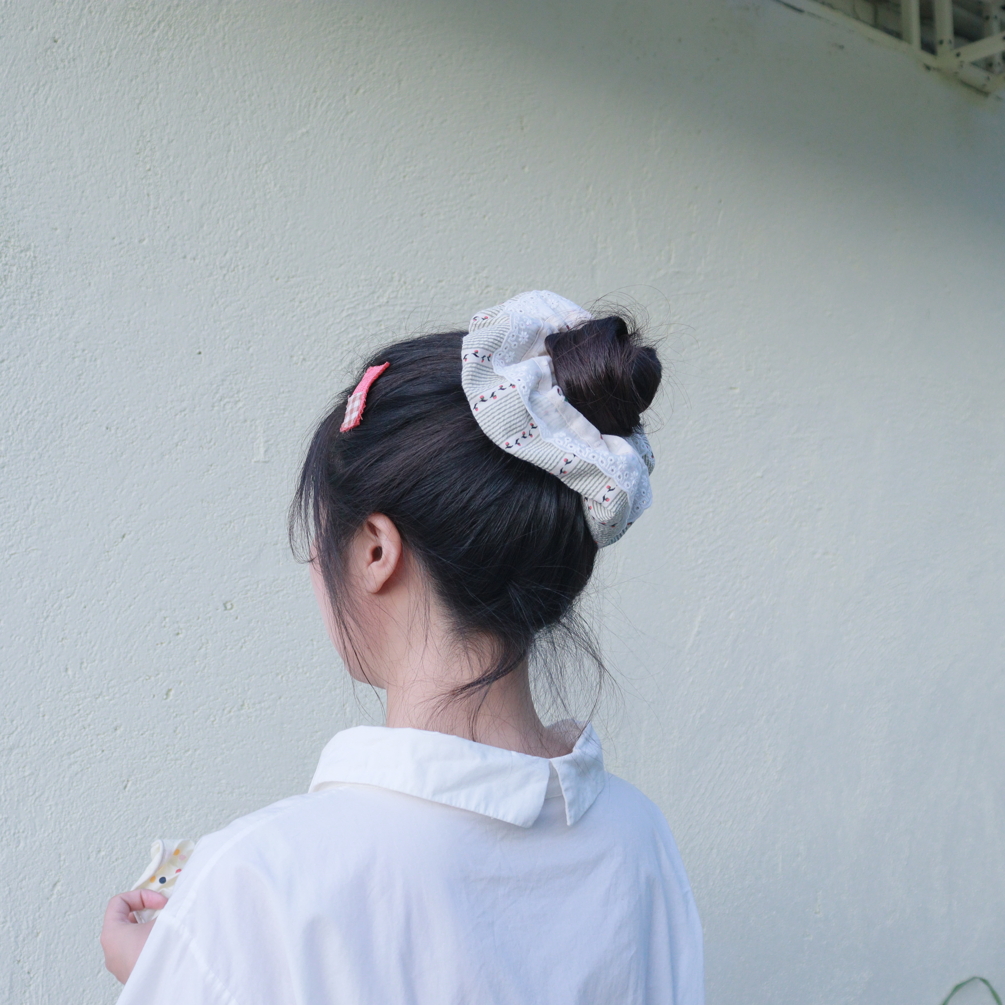 田园风百搭简约大肠发圈扎头发甜美发绳头饰2025新款发饰