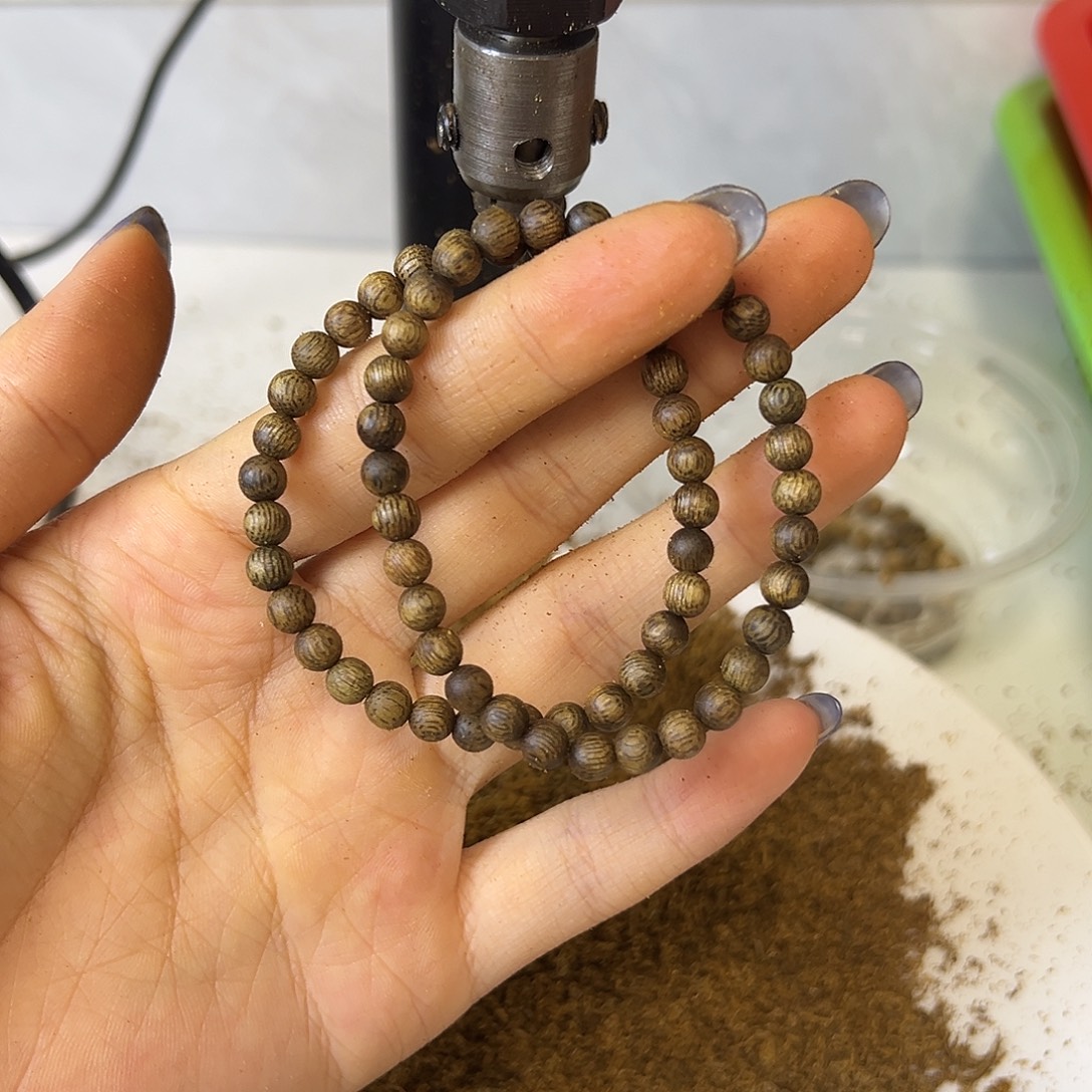沉香手串天然种植沉香卡5单圈2g加