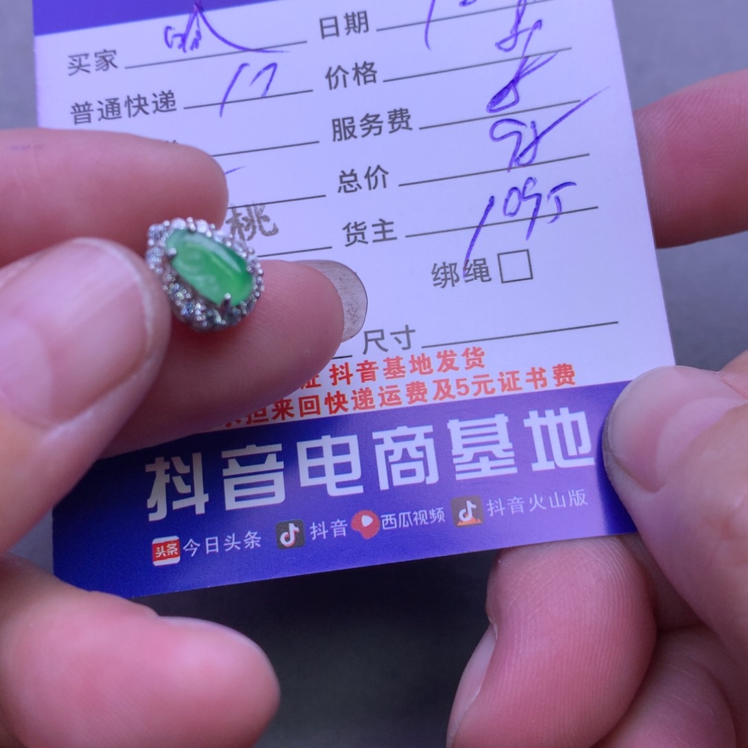 颈饰银S925镶嵌翡翠呱**财