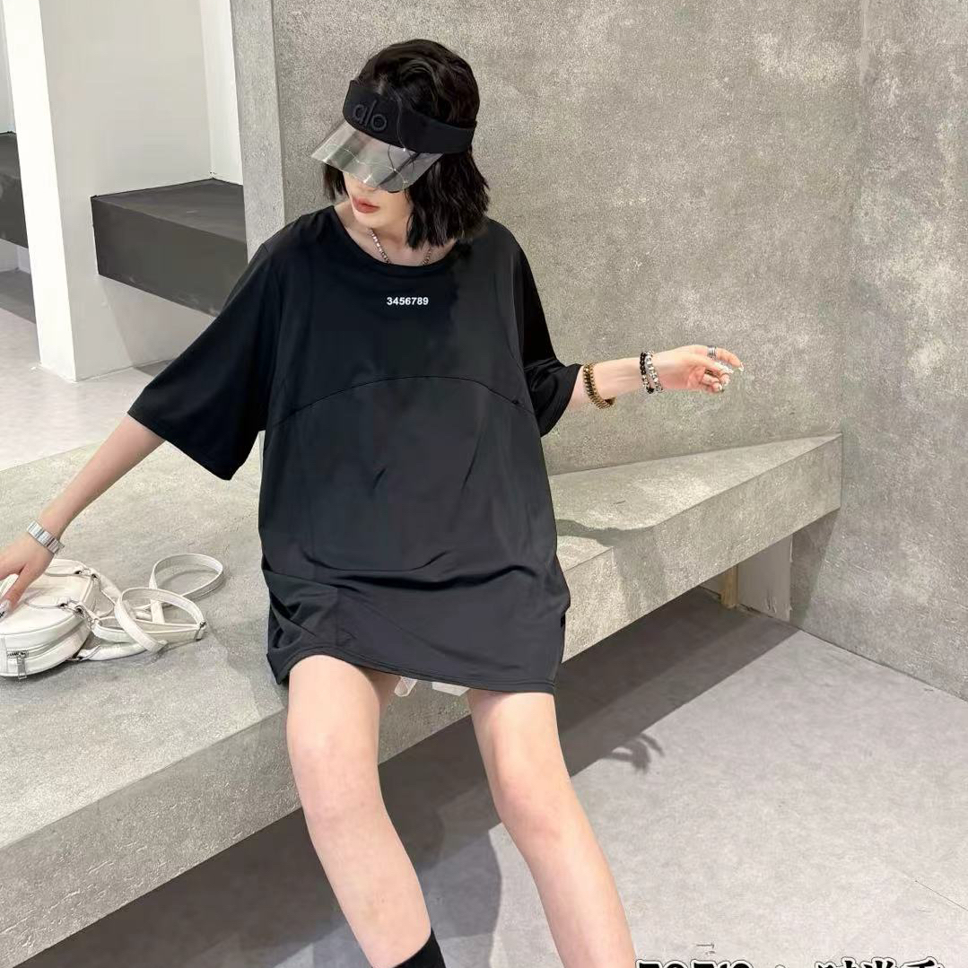 大码爆款冰感防晒短袖常规印花圆领夏季宽松透气韩版