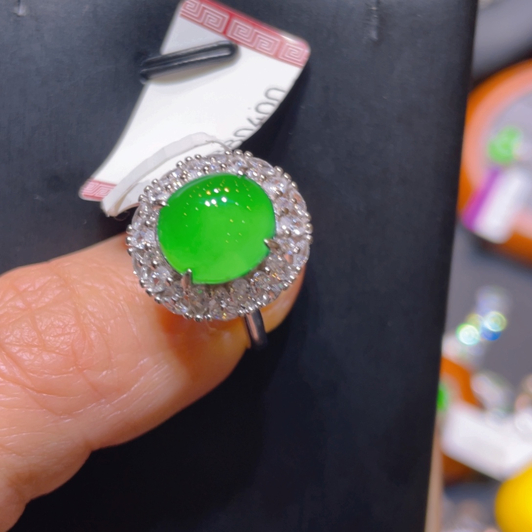 翡翠银S925镶嵌颈饰