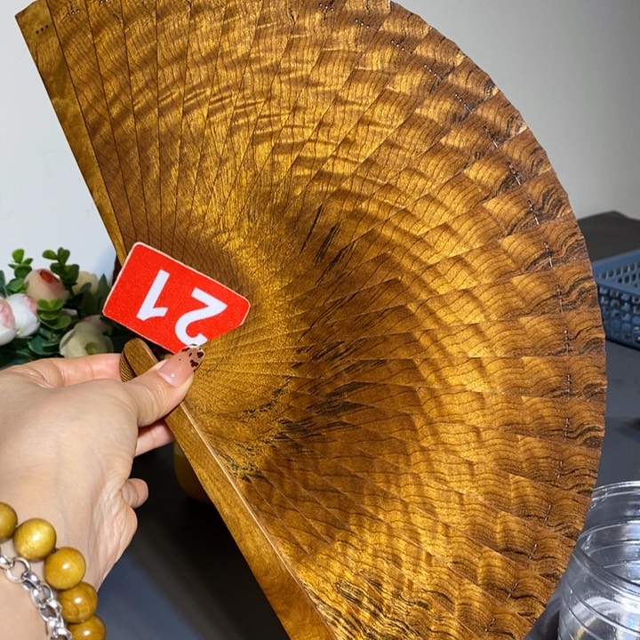 金丝楠?***?金丝楠木扇子