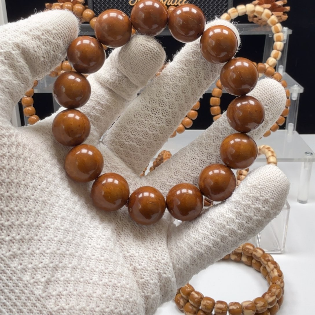 紫金鼠手串紫金鼠 半实心 圆珠 15mm