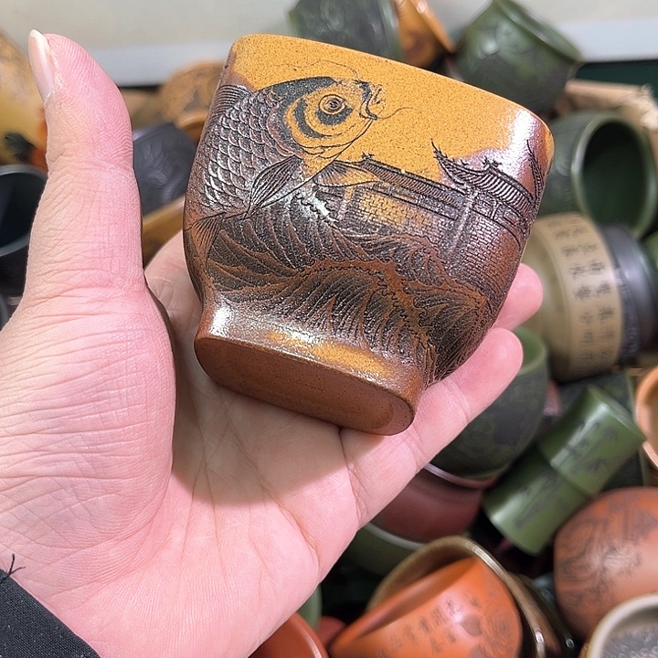 茶杯紫砂全手工紫砂主人杯