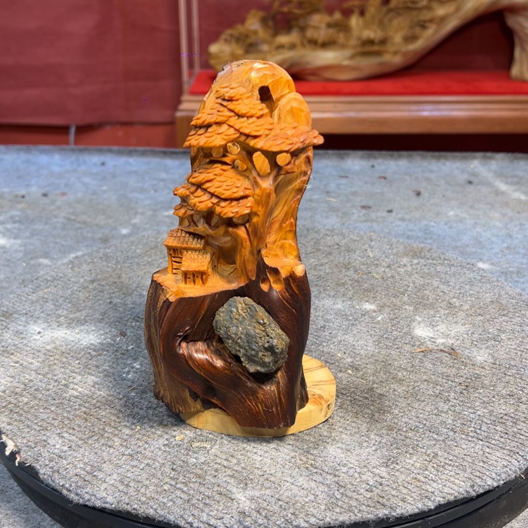 柏木（崖柏）山水居家摆件