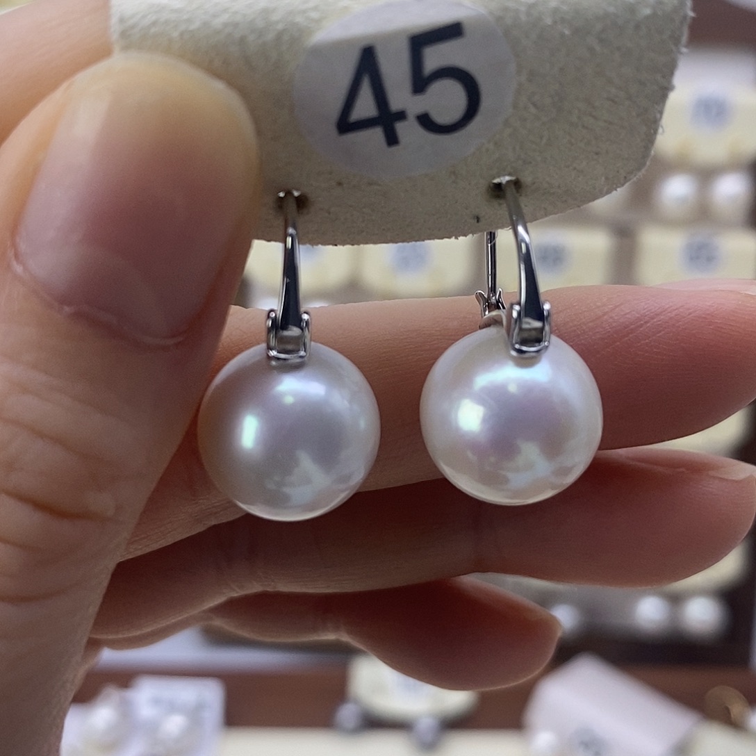 耳饰淡水珍珠银S925镶嵌