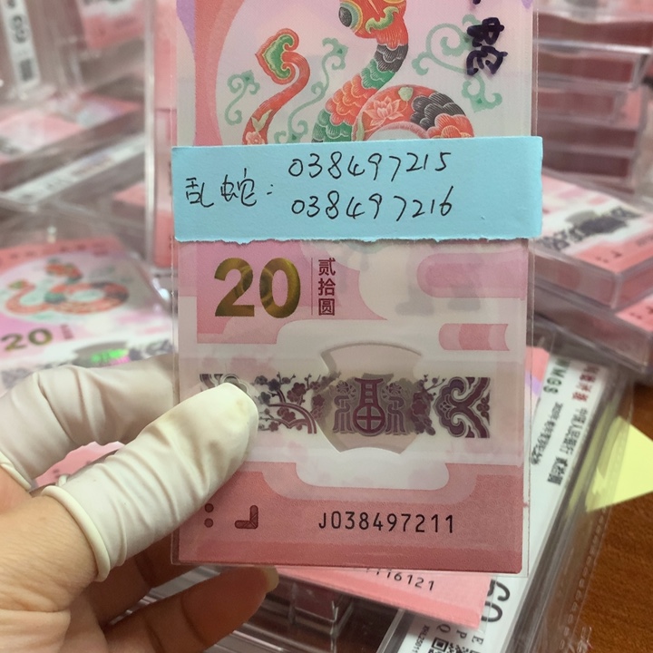 蛇钞标十（带2张乱蛇号）