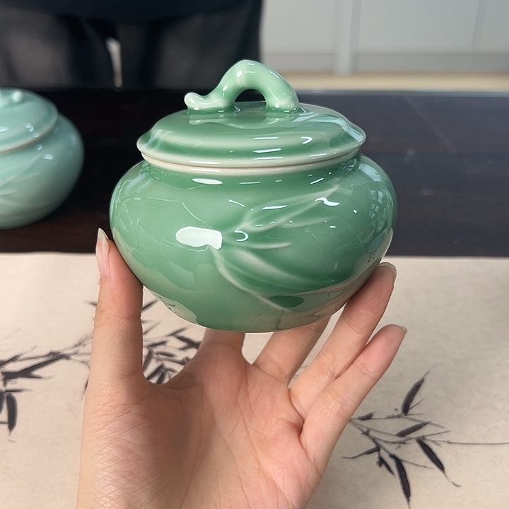 龙泉云间青瓷小米茶器