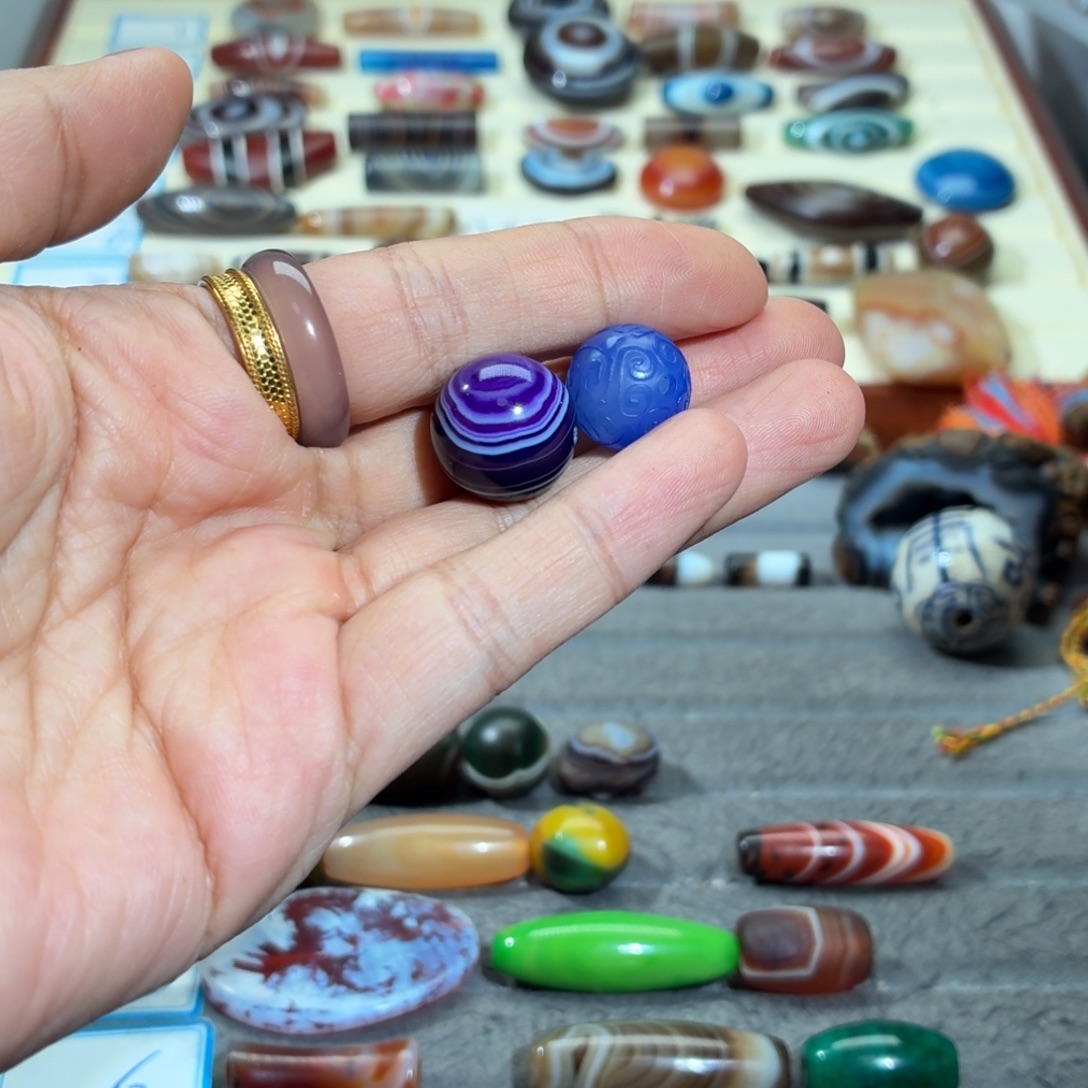 布***尼玛瑙/玉髓合金颈饰