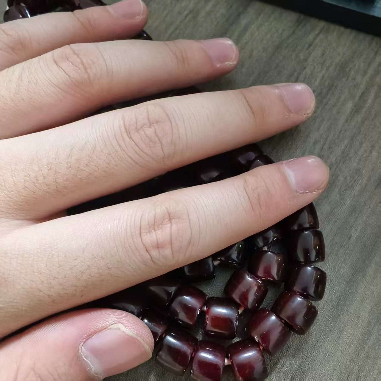 非金属珐琅项链 精品藏传老料血离子项链