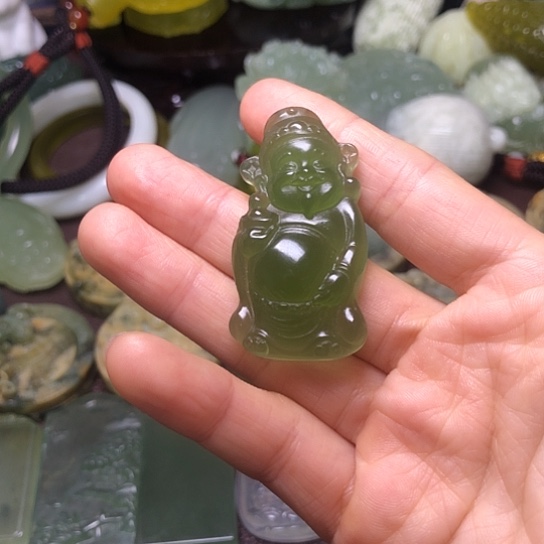 岫玉未镶嵌岫玉挂件