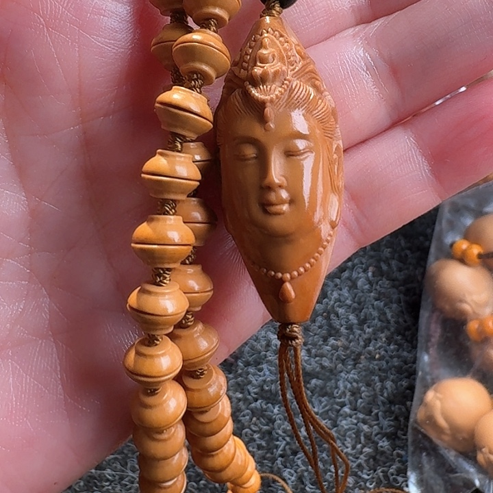 橄榄核吊坠橄榄观音链