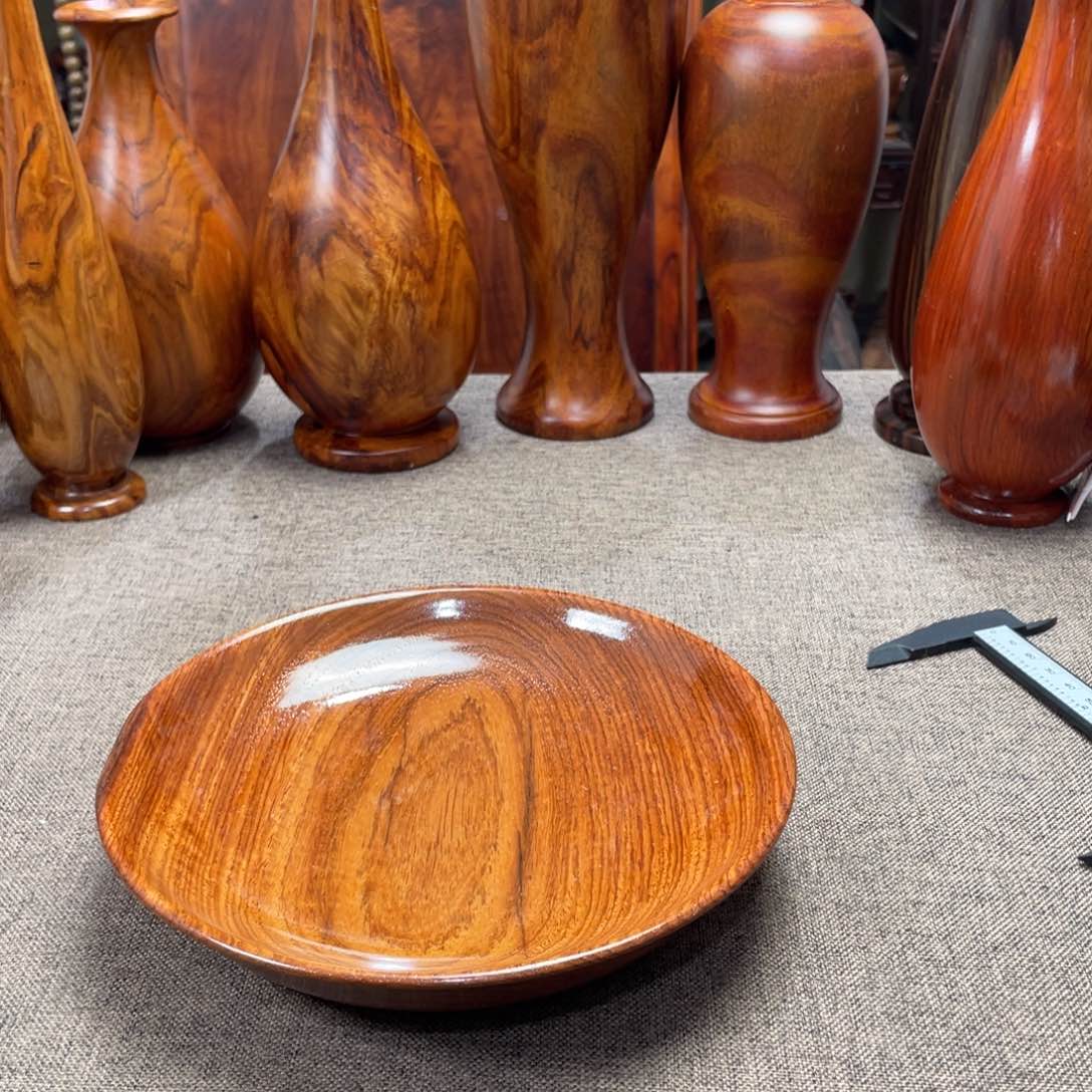 大果紫檀（缅甸花梨）木碟