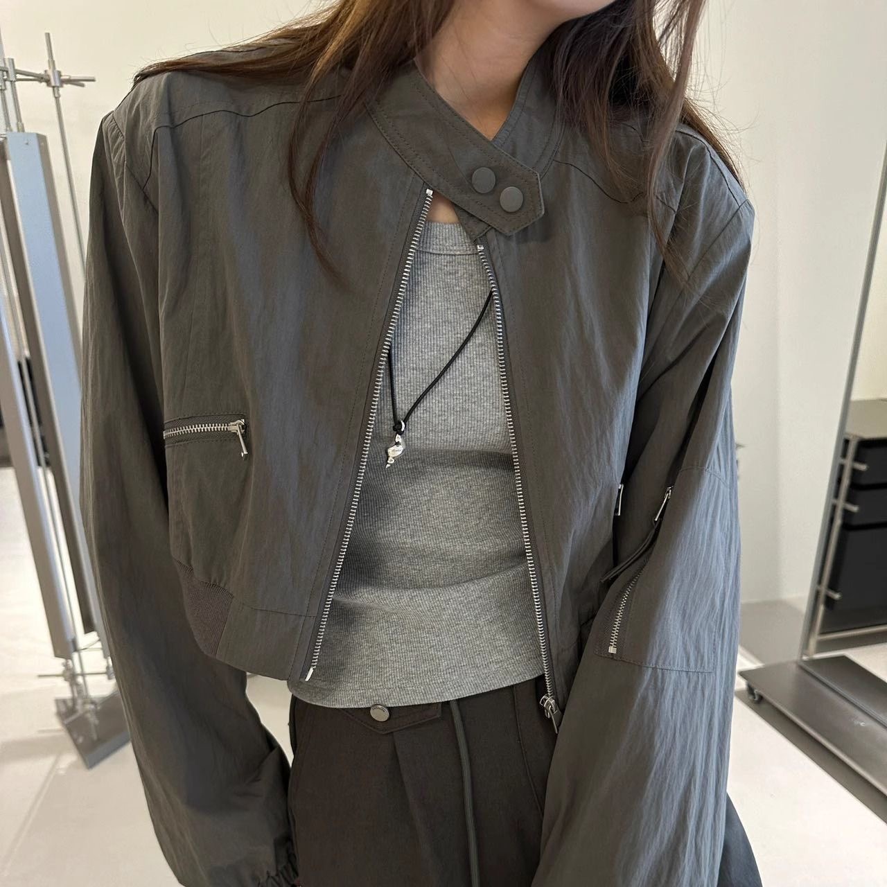 2025春季韩版骑行外套，独特设计款，穿出毫不费力的时髦