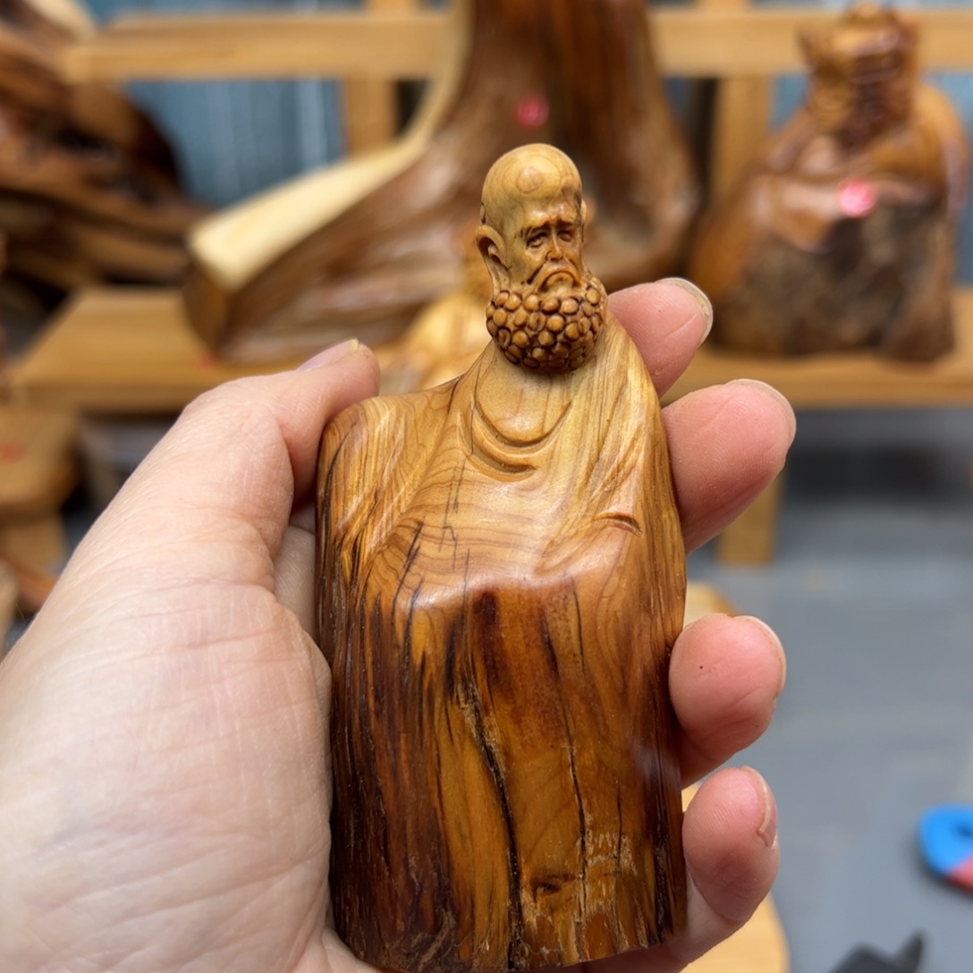 柏木崖柏木摆件手把件，85