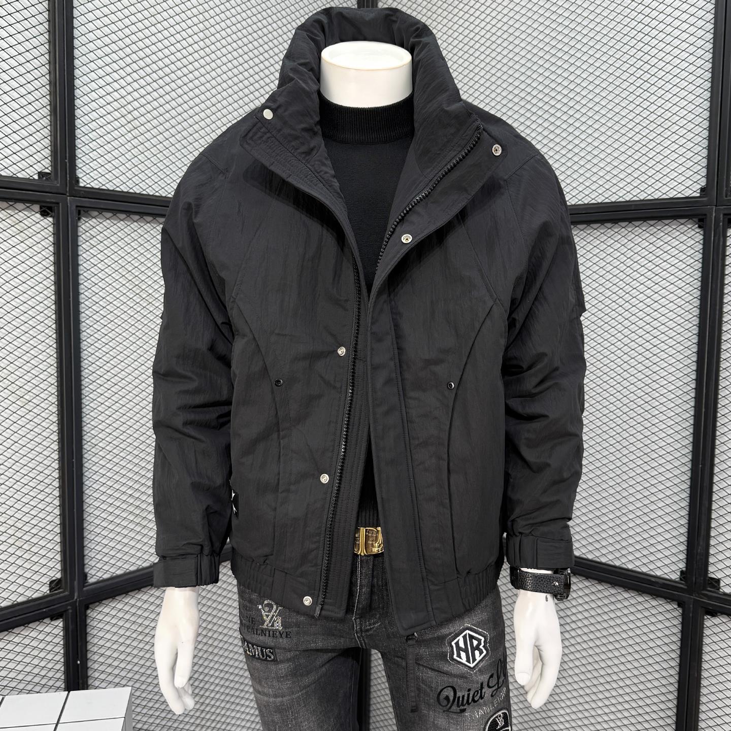 秋冬季新款羽绒服男款爆款2025新款正品男士酷帅百搭保暖立领男装