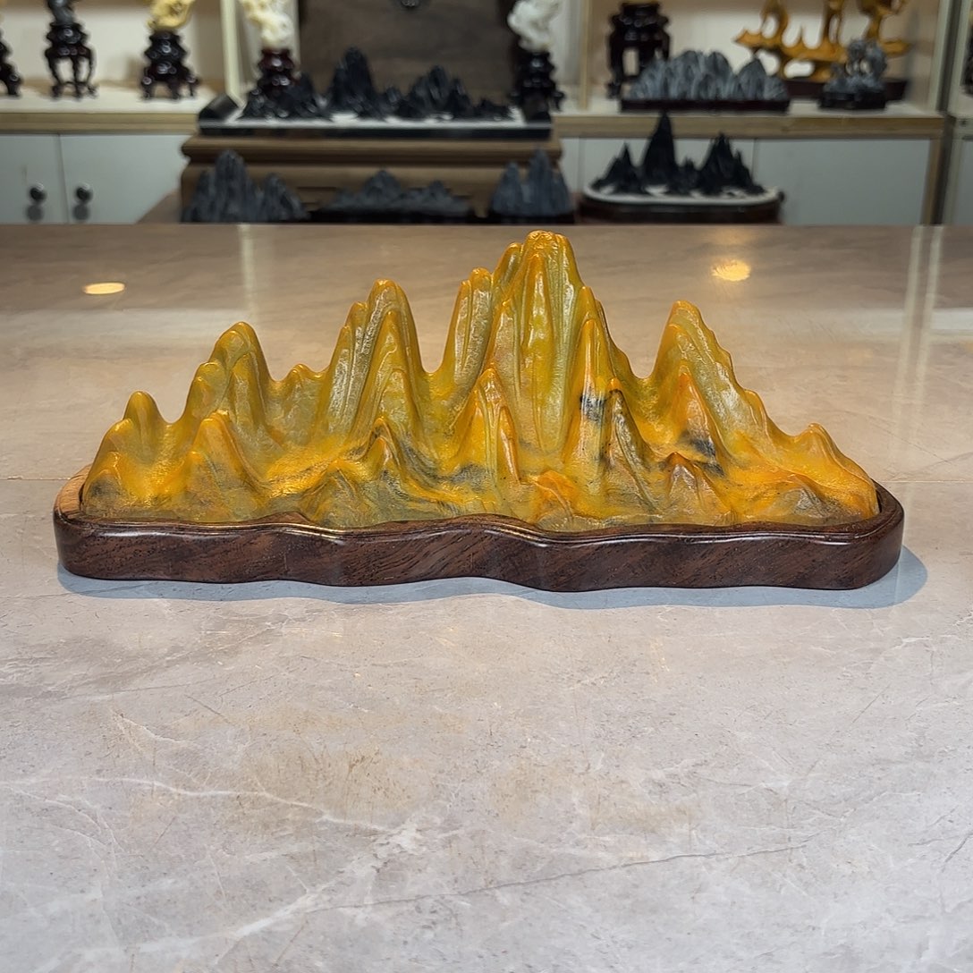 文***客灵璧石手工雕刻奇石摆件