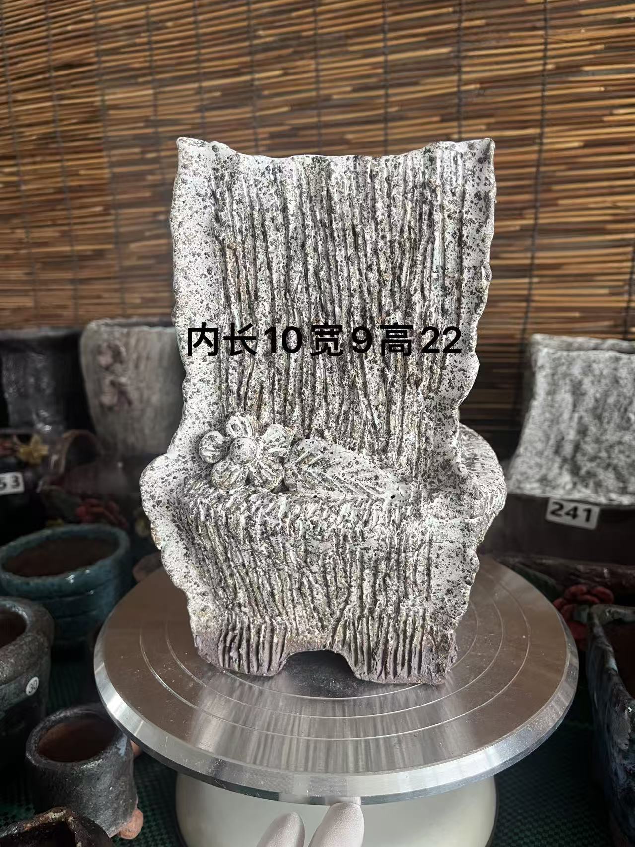 复古简约斑驳纹理多肉花盆透气 吸水