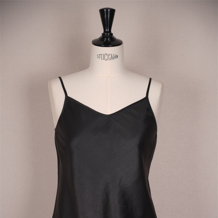 【非遗香云纱】老料V领吊带香云纱背心CD2167428