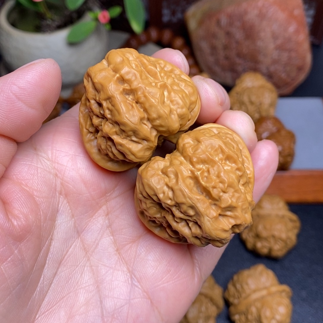 文玩核桃把件40蛤蟆头