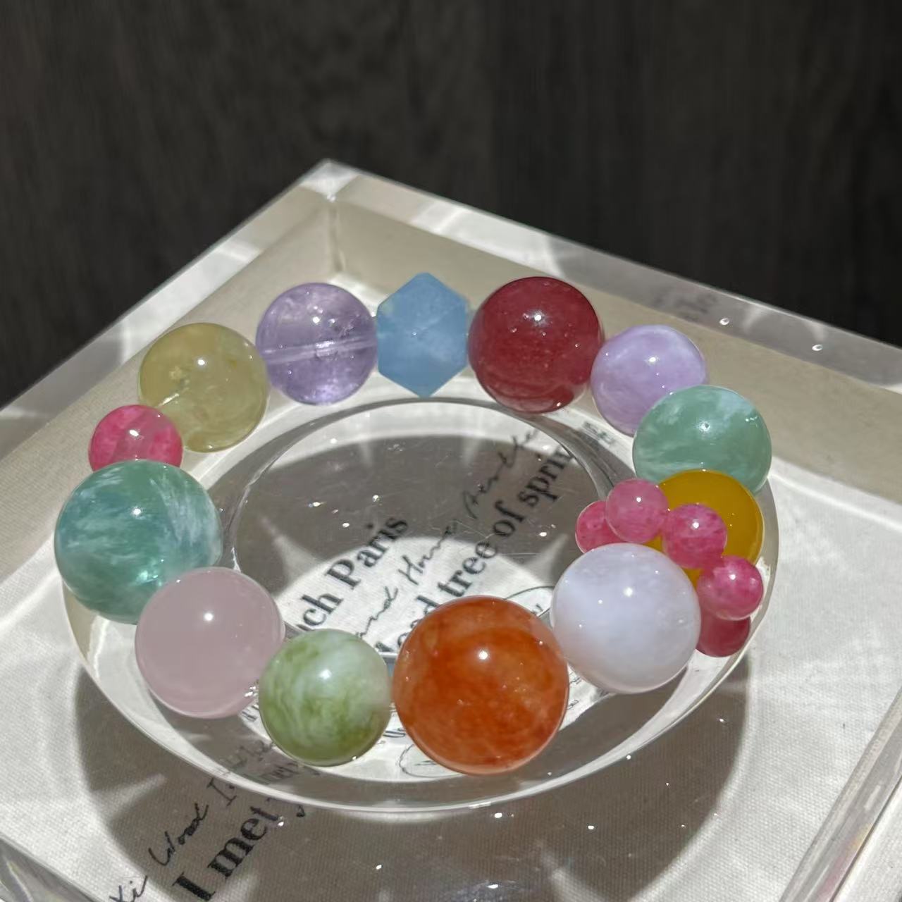 【FURUITING高定珠宝】七彩灵珠 多巴胺多宝手链