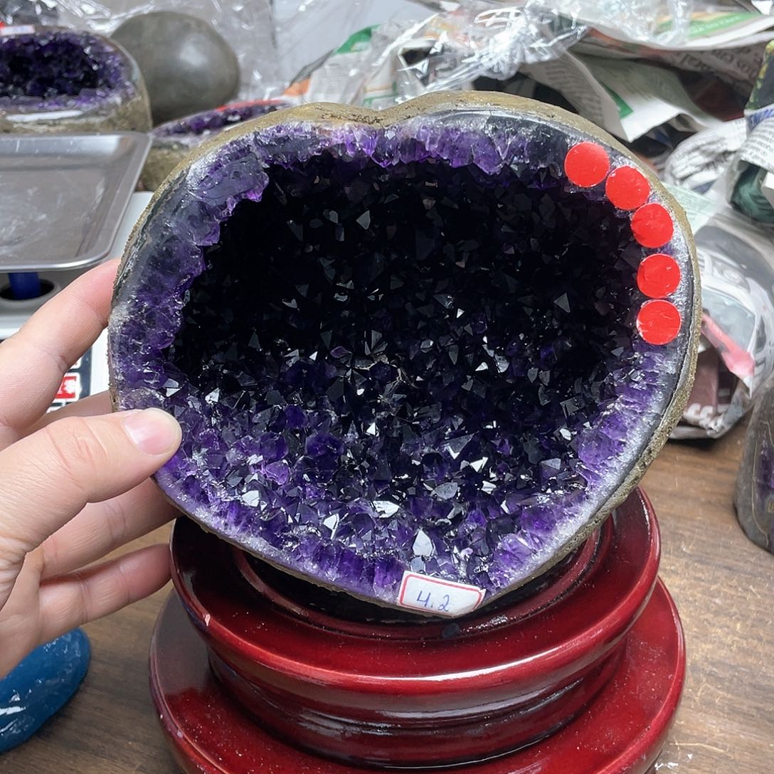 紫晶大型摆件（非配饰）未镶嵌顾****e